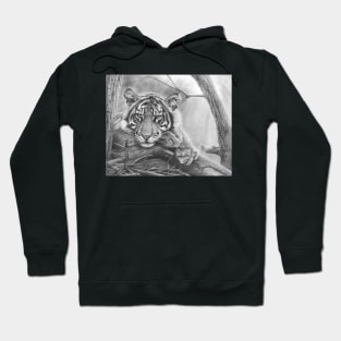 Lazing on a Sunny Afternoon tiger cub Hoodie